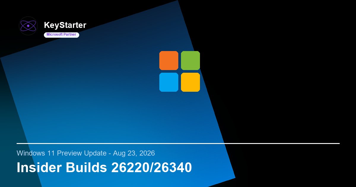 Windows 11 Insider builds 26220.9223 and 26340.9233 AutoPlay and accessibility updates illustration