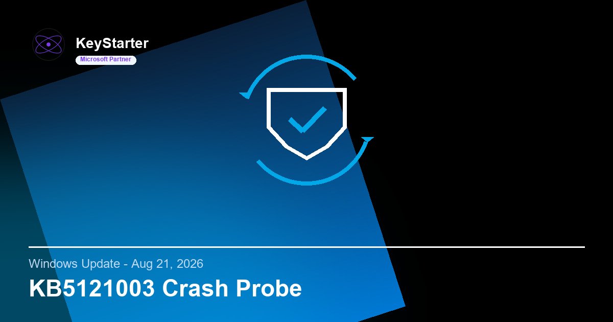 Windows KB5121003 game crash investigation illustration
